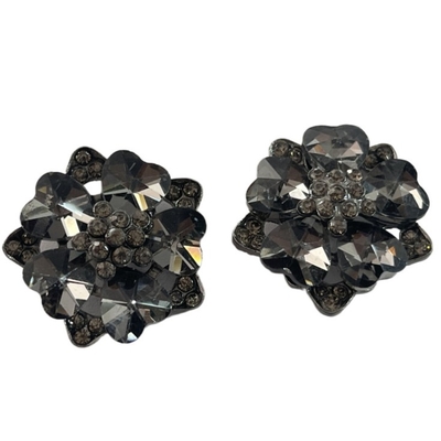 40L Fancy Metal Shank Buttons 2,3g z sztucznym kryształem Użyj plastikowych guzików kwiatowych