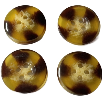 Żywica Faux Horn Coat Guziki 20mm 4 otwory Zastosuj do damskiego swetra