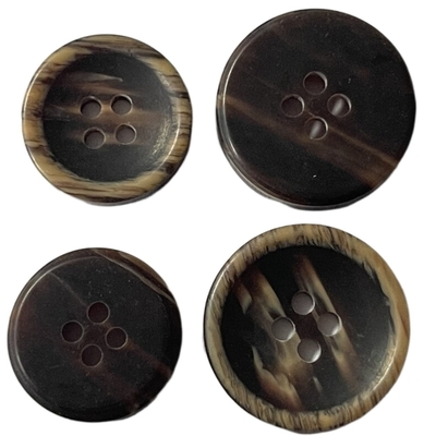 4 otwory poliestrowe guziki 32L i 26L Faux Wood Effect Usługa ODM / OEM