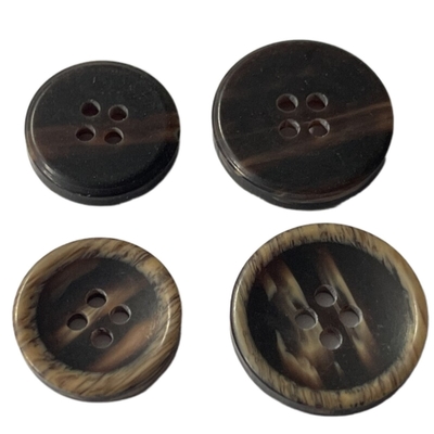 4 otwory poliestrowe guziki 32L i 26L Faux Wood Effect Usługa ODM / OEM