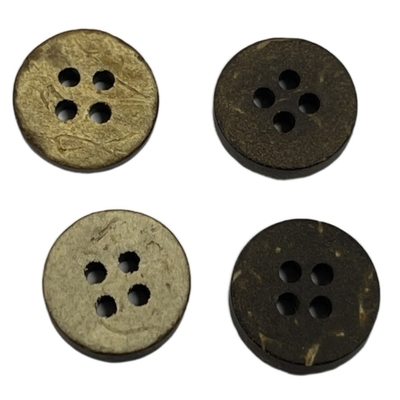 4 otwory 11mm do szycia odzieży dziewiarskiej Przyciski z naturalnego materiału / guziki kokosowe