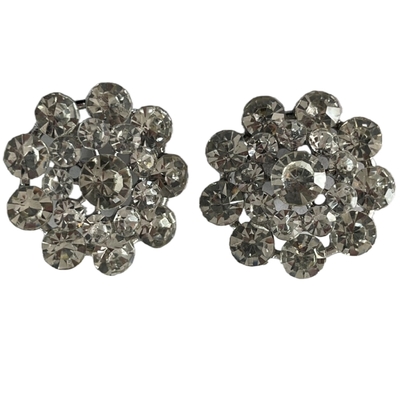 38L Fantazyjne plastikowe guziki Faux Diamond z metalowym trzpieniem do koszuli Diy Material